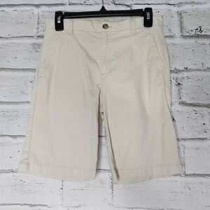 Vineyard Vines Boys Khaki Flat Front Adjustable Waist Stretch Chino Shorts Sz 16